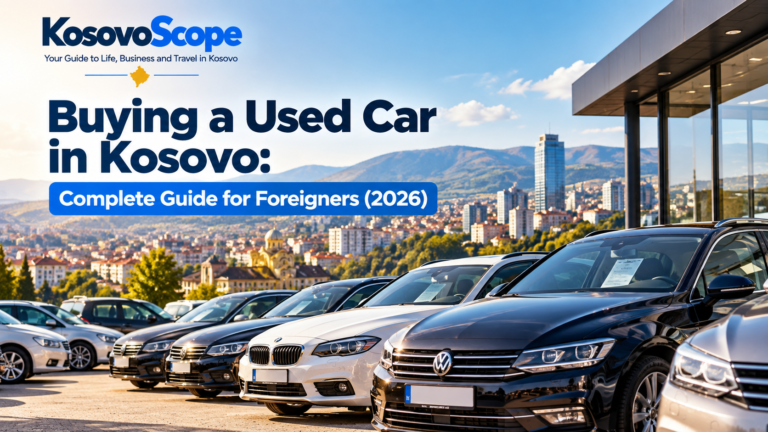 Buying a used car in Kosovo – second-hand vehicles at a car dealership in Pristina (2026)