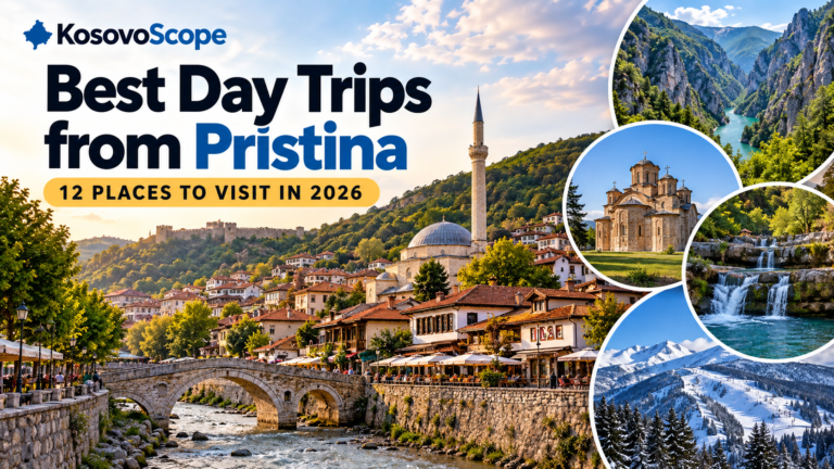 Best day trips from Pristina featuring Prizren, Rugova Canyon, waterfalls and mountain destinations in Kosovo
